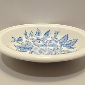 Vintage Mason's Crabtree & Evelyn London England Blue White Soap Dish Floral
